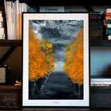 The Avenue av August Strindberg som väggkonst i inspirerande inredningsmiljö