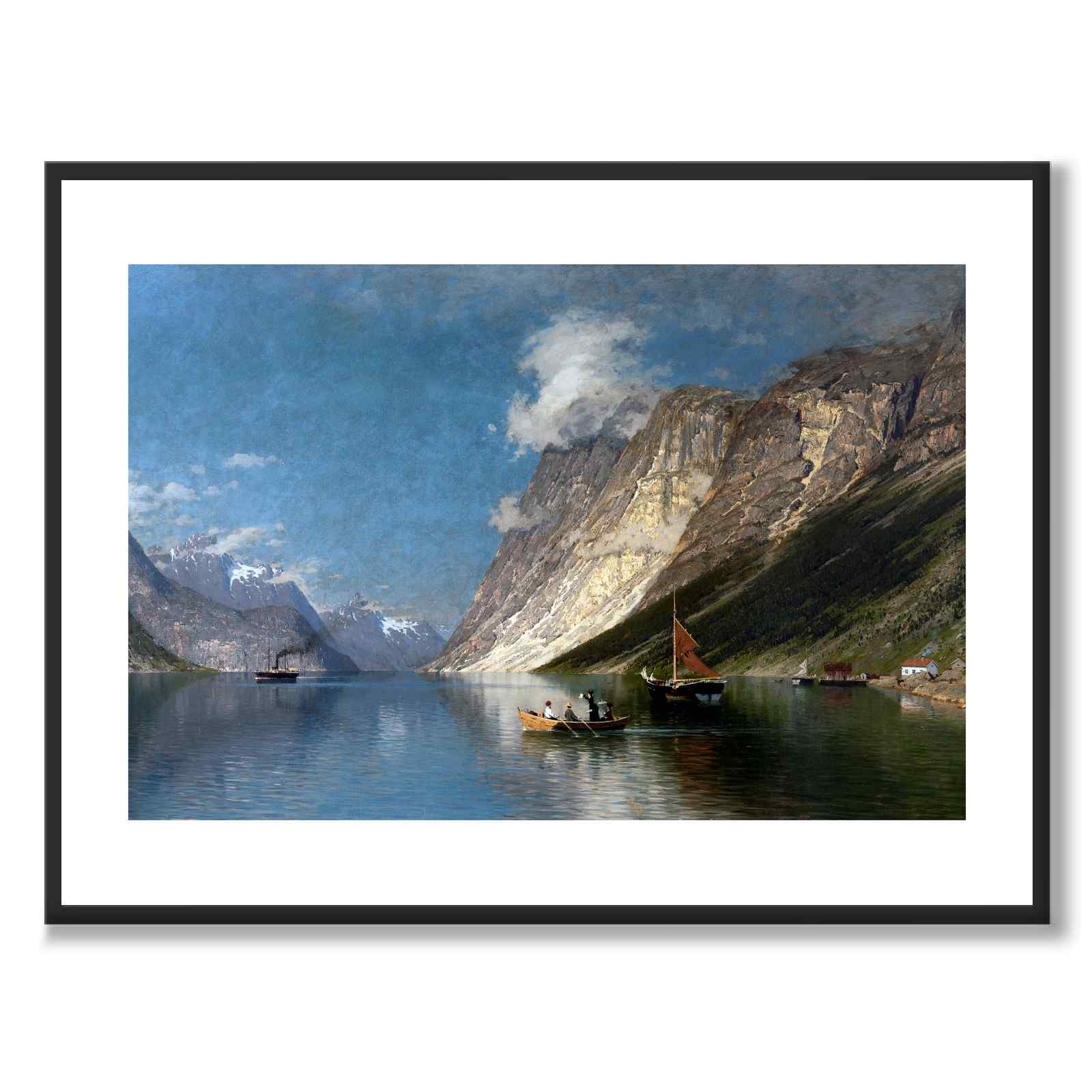 The Romsdal Fiord som konstposter från Historly – med vit kant utan titel