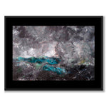 Black Collection - Storm in the Skerries av August Strindberg som svartvit poster från Historly – med svart bakgrund utan titel