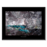 Black Collection - Storm in the Skerries av August Strindberg som svartvit poster från Historly – med svart bakgrund och titel