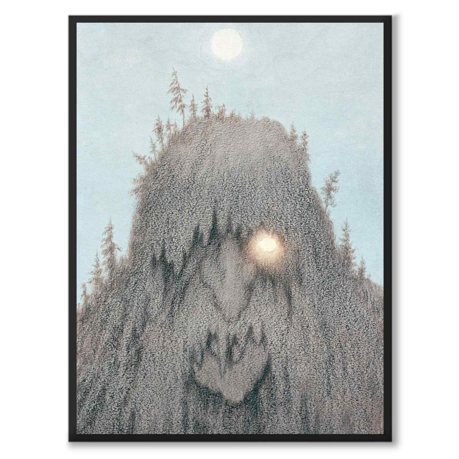 Forest Troll som poster med nordisk mytologi och folktro från Historly – helbild utan vit kant