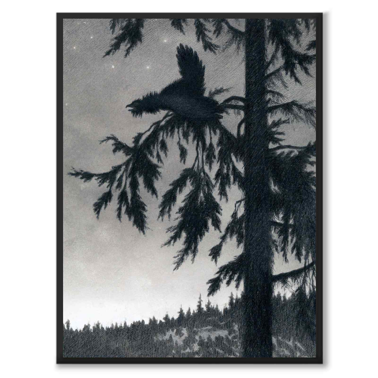 The Capercaillie Playing som konstposter från Historly – helbild utan vit kant