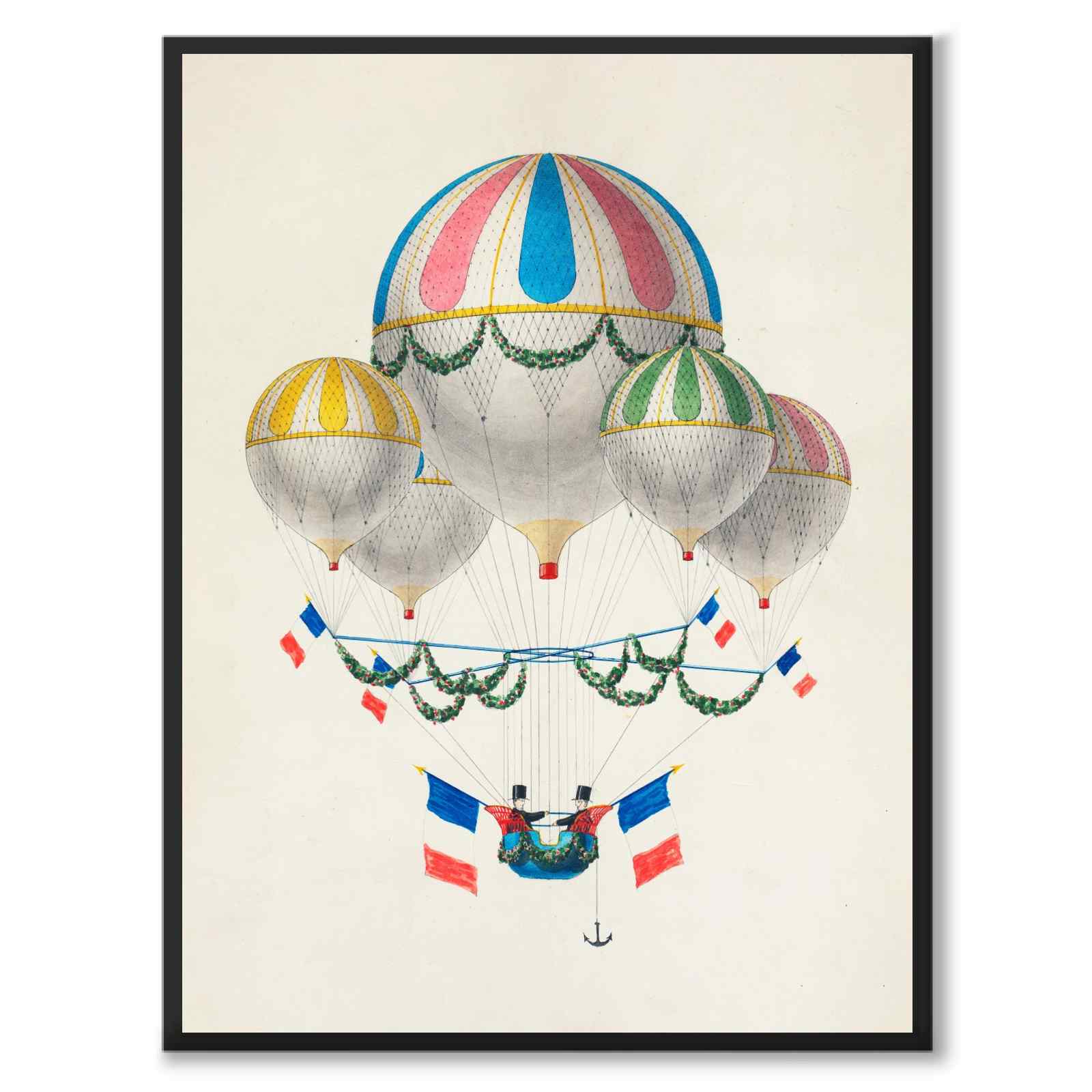 La Montgolfière Française as a poster from Historly – full image without white border