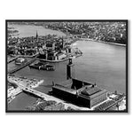 Stockholm City Hall som historisk Stockholmsposter från Historly – helbild utan vit kant