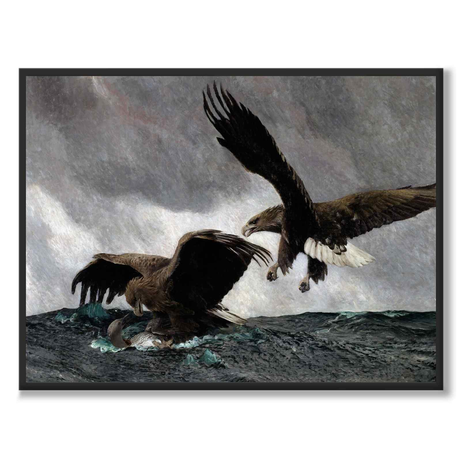 Sea Eagles av Bruno Liljefors som konstposter från Historly – helbild utan vit kant