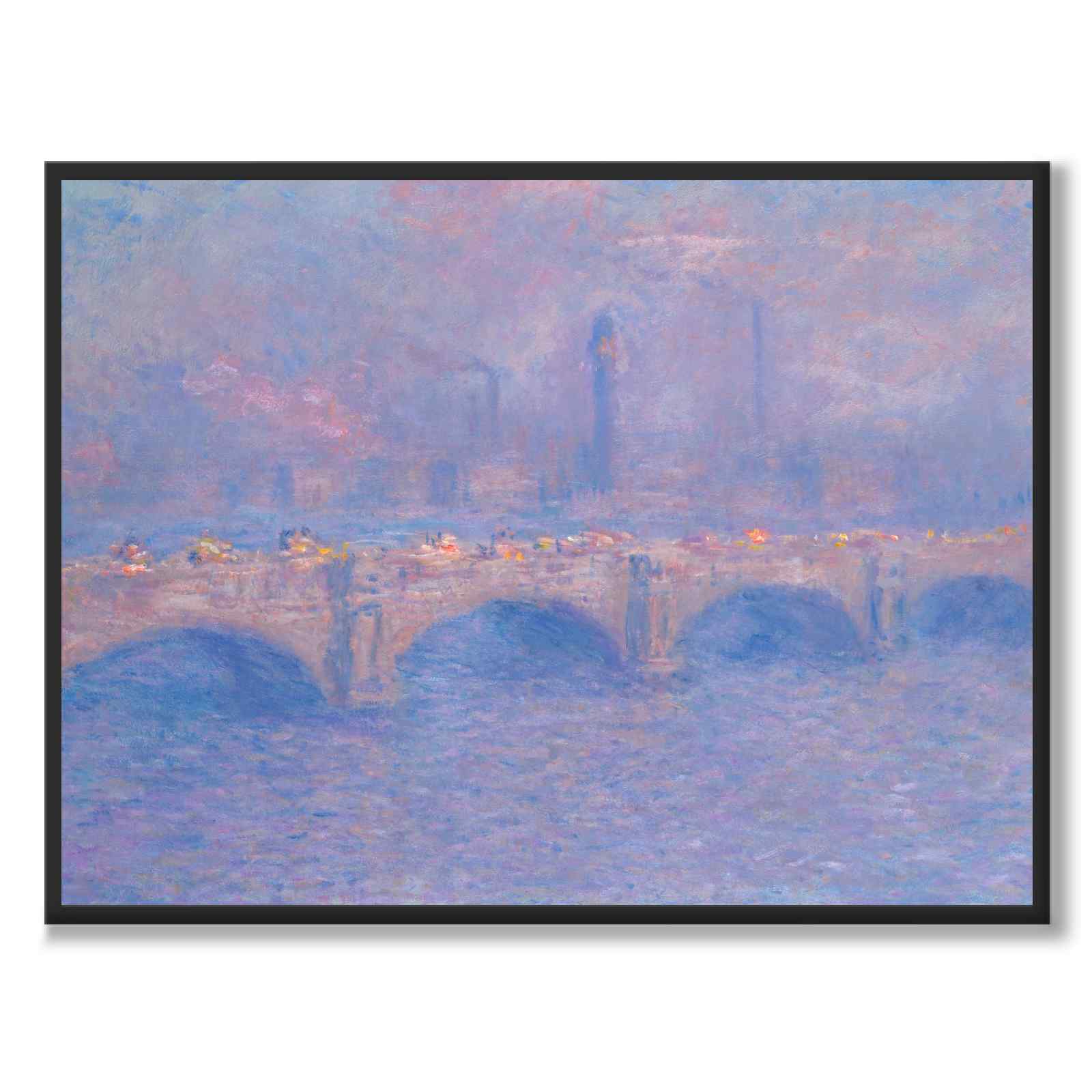 Waterloo Bridge av Claude Monet som konstposter från Historly – helbild utan vit kant