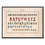 The Alphabet som vintageillustration och poster från Historly – helbild utan vit kant