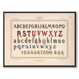 The Alphabet som vintageillustration och poster från Historly – helbild utan vit kant