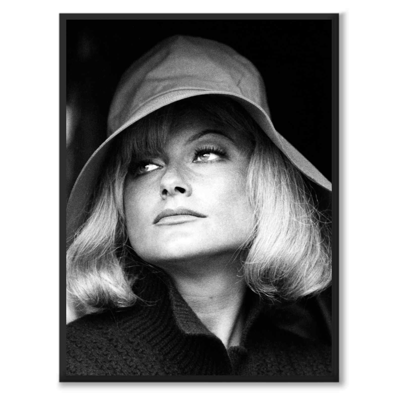 Monica Zetterlund som historiskt fotografi och poster från Historly – helbild utan vit kant