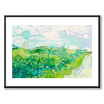 Green Wheat Fields, Auvers som konstposter från Historly – med vit kant utan titel