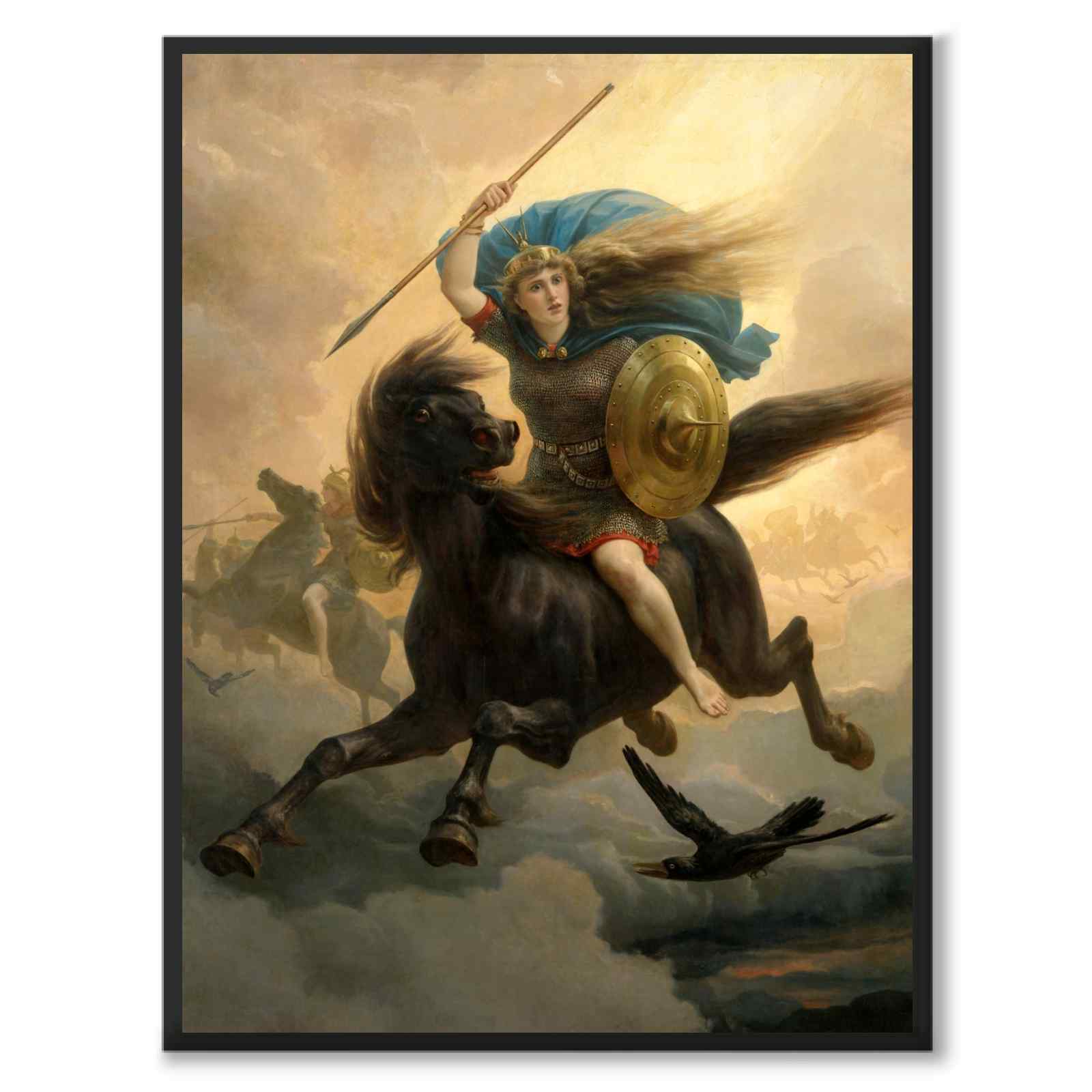 The Valkyrie som poster med nordisk mytologi och folktro från Historly – helbild utan vit kant