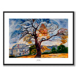 The Oak av Edvard Munch som konstposter från Historly – med vit kant och titel