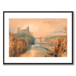Barnard Castle av William Turner som konstposter från Historly – med vit kant utan titel