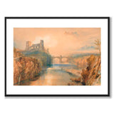 Barnard Castle av William Turner som konstposter från Historly – med vit kant utan titel