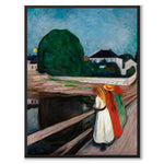 The Girls on the Bridge av Edvard Munch som konstposter från Historly – helbild utan vit kant