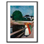The Girls on the Bridge av Edvard Munch som konstposter från Historly – med vit kant utan titel