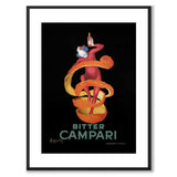 Bitter Campari som vintageillustration och poster från Historly – med vit kant utan titel