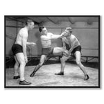 Wrestling som historiskt fotografi och poster från Historly – helbild utan vit kant