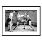 Wrestling som historiskt fotografi och poster från Historly – med vit kant utan titel
