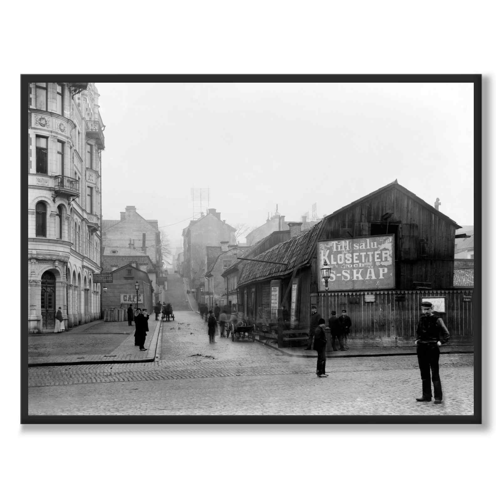Lutternsgatan 1895 som historisk Stockholmsposter från Historly – helbild utan vit kant