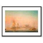 The Royal Palace som historisk Stockholmsposter från Historly – med vit kant utan titel