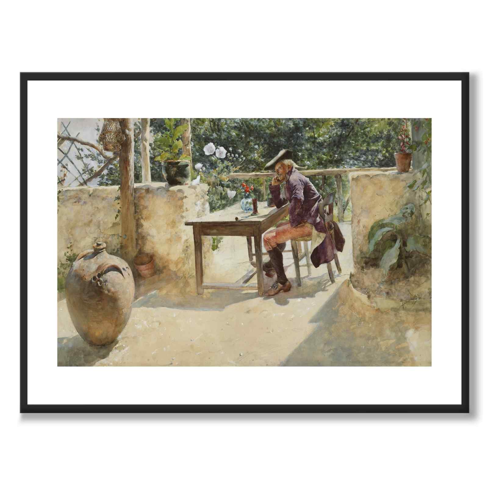 The Vine av Carl Larsson som konstposter från Historly – med vit kant utan titel