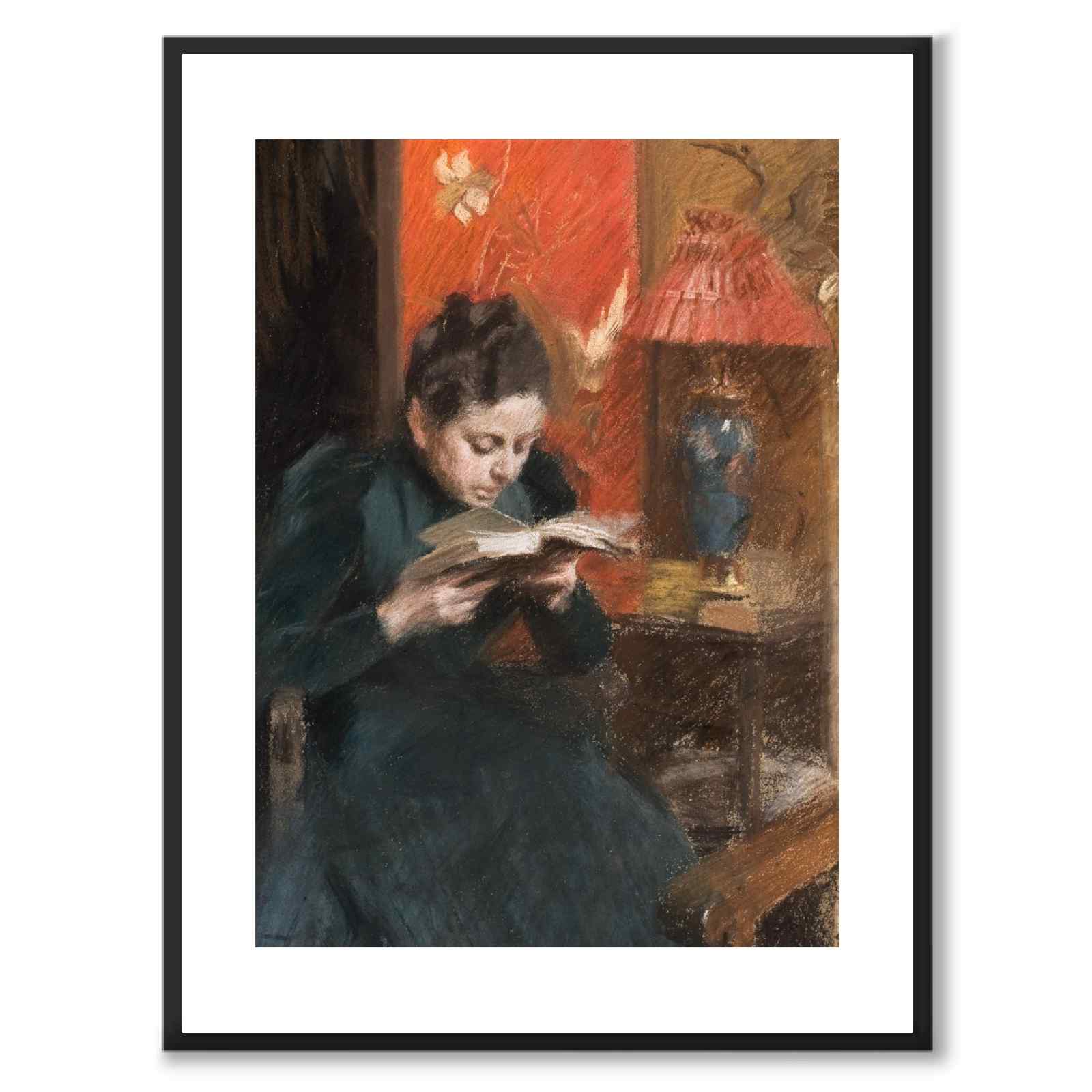 The Artist's Wife av Anders Zorn som poster från Historly – med vit kant utan titel