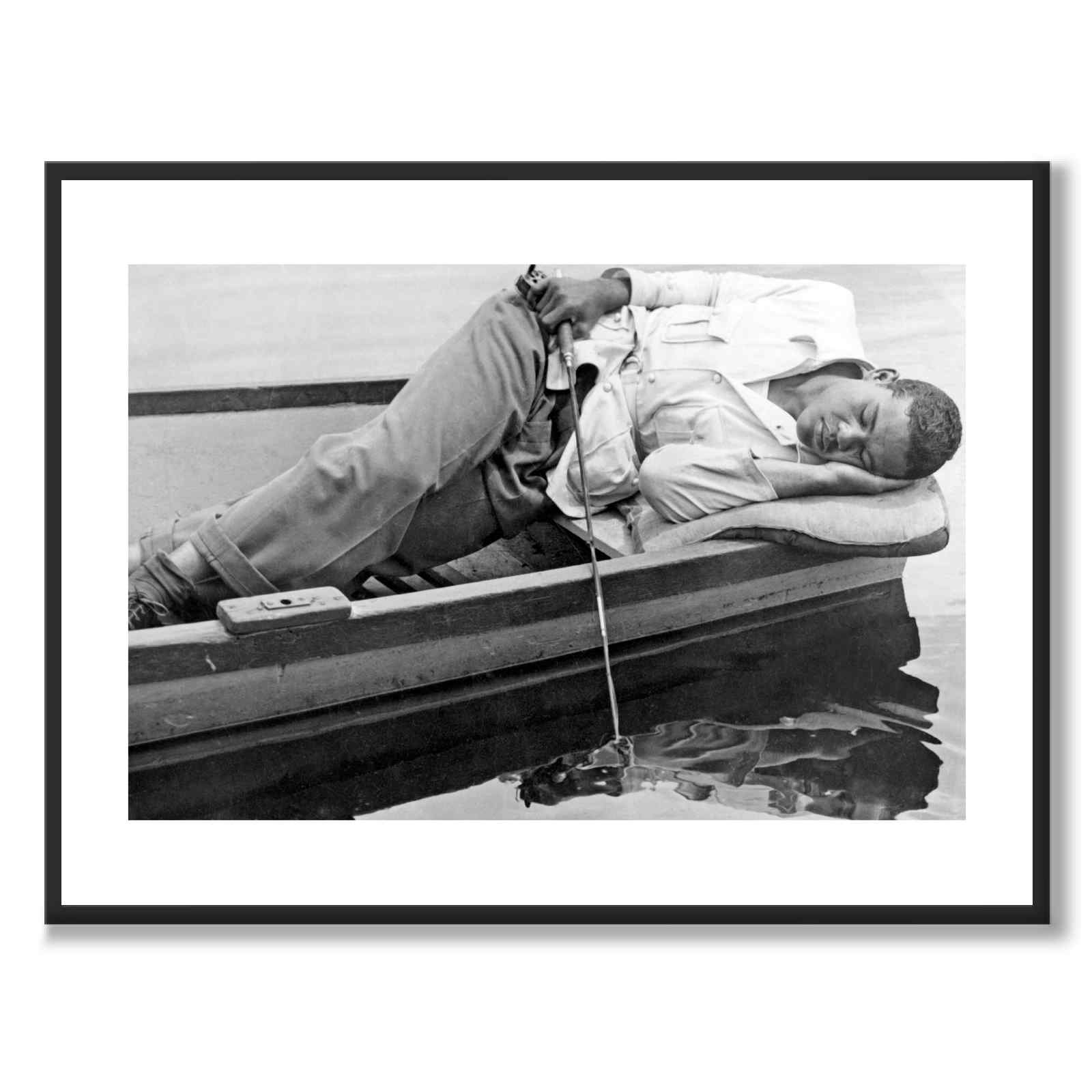 Joe Louis som historiskt fotografi och poster från Historly – med vit kant utan titel