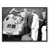 Porsche 550 Spyder som historiskt fotografi och poster från Historly – helbild utan vit kant
