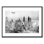 New York 1950 som historiskt fotografi och poster från Historly – med vit kant utan titel