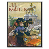 Julkvällen 1907 som poster till barnrum från Historly – helbild utan vit kant
