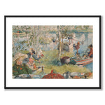 Crayfishing av Carl Larsson som poster till barnrum från Historly – med vit kant utan titel