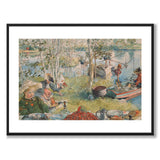 Crayfishing av Carl Larsson som poster till barnrum från Historly – med vit kant utan titel