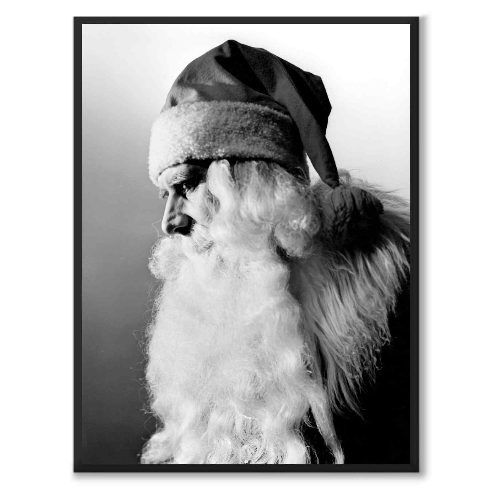 Santa som historiskt fotografi och poster från Historly – helbild utan vit kant