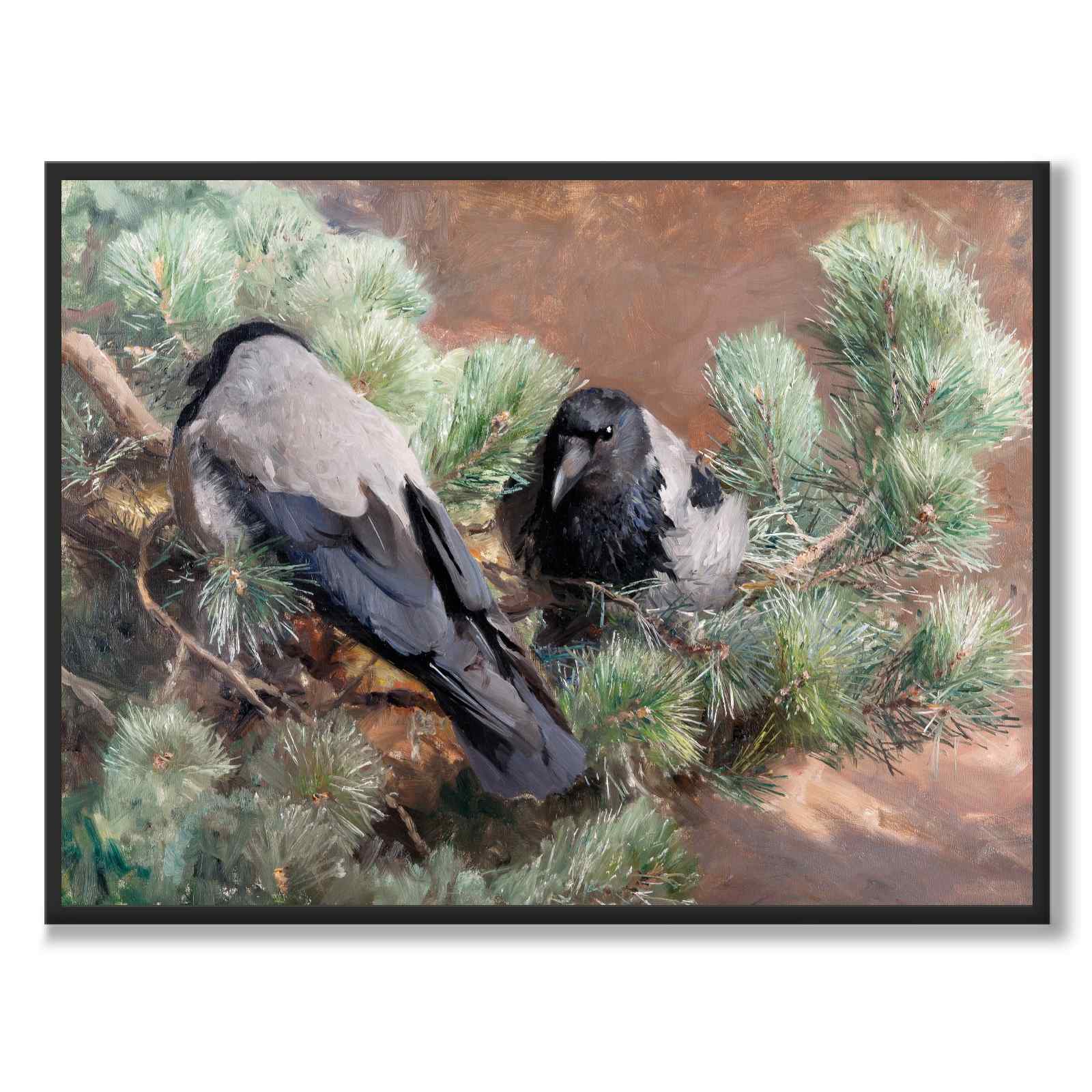 Crows av Bruno Liljefors som konstposter från Historly – helbild utan vit kant