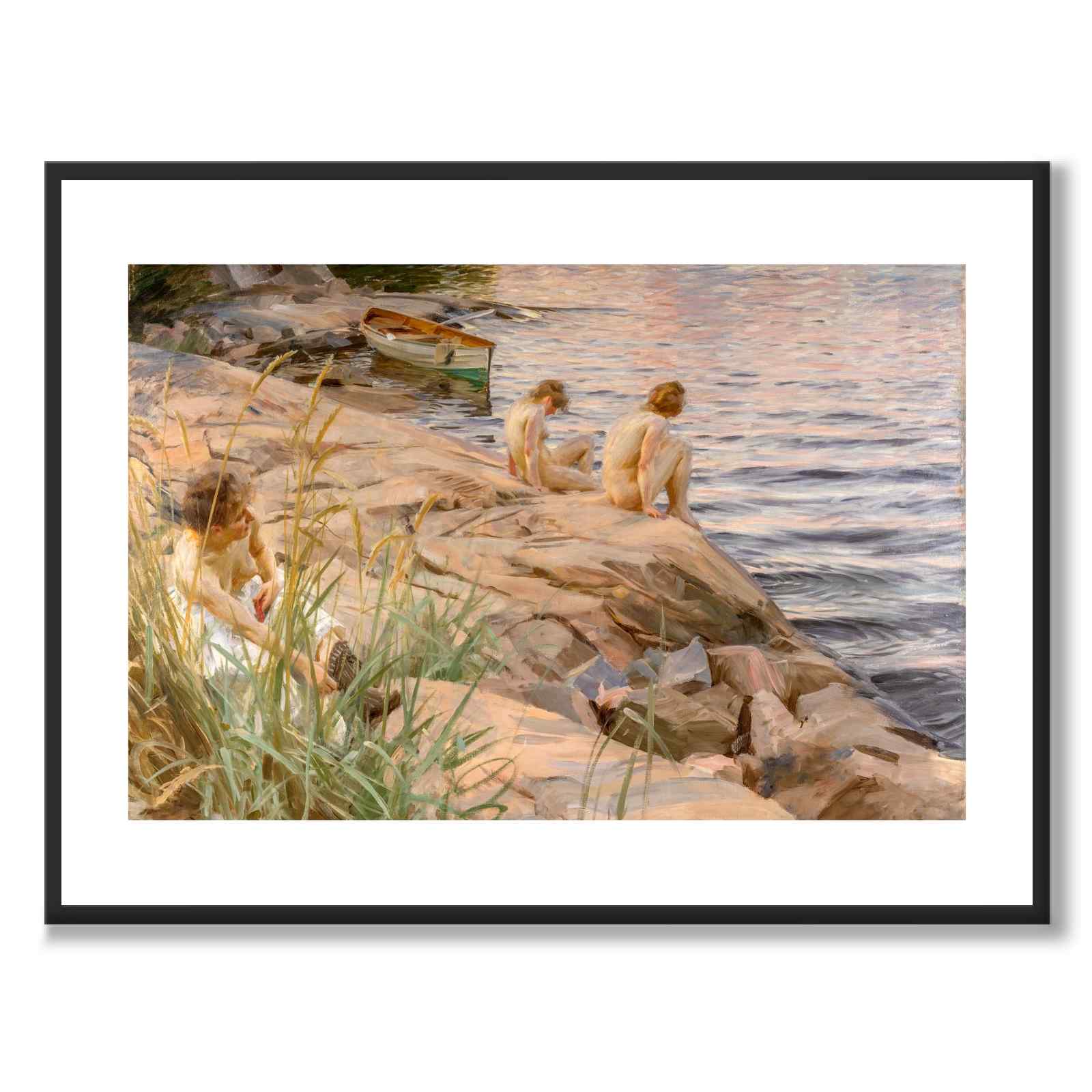 Outdoors av Anders Zorn som poster från Historly – med vit kant utan titel