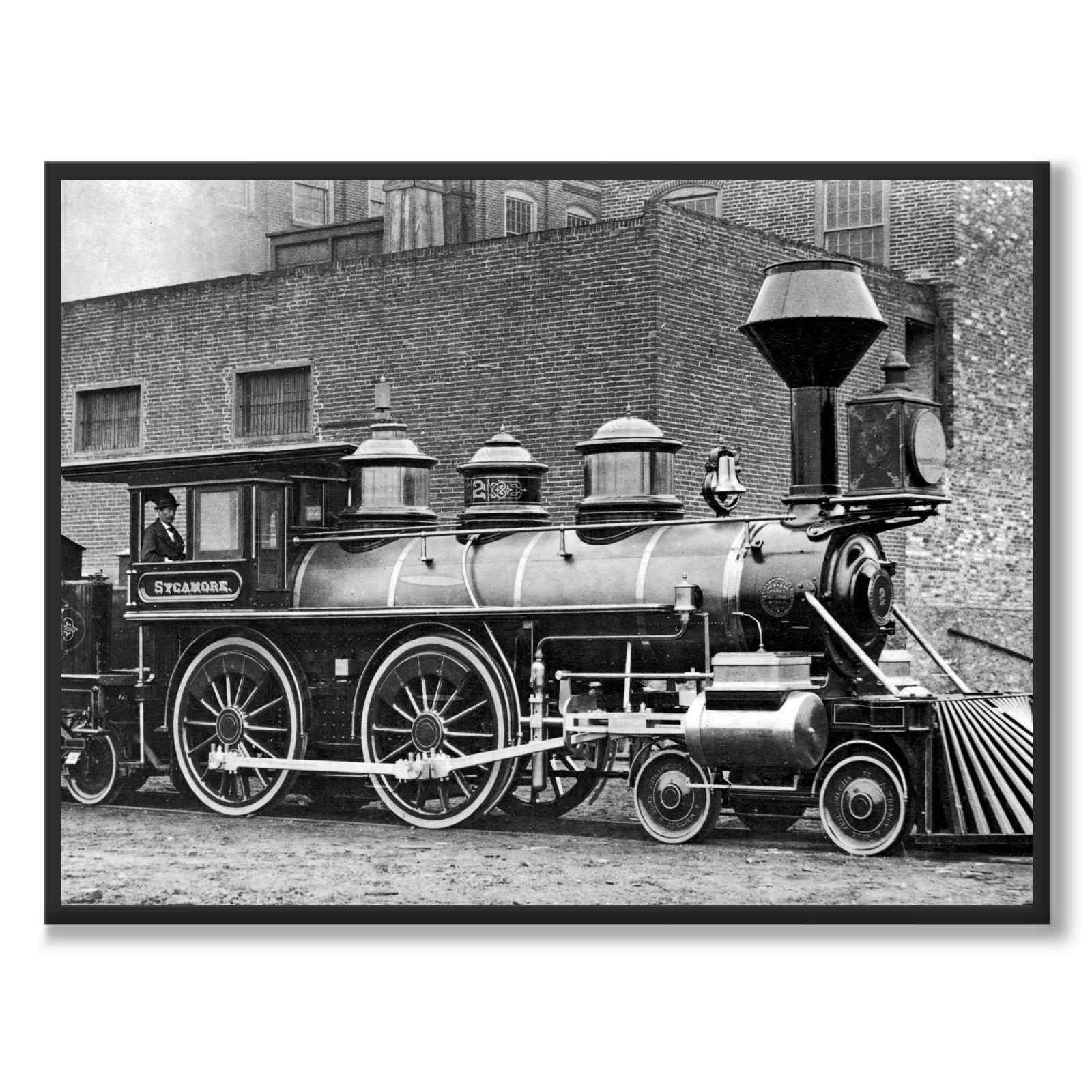 Baldwin Locomotive som historiskt fotografi och poster från Historly – helbild utan vit kant