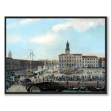 Gustaf Adolfs Torg som historisk Göteborgsposter från Historly – helbild utan vit kant