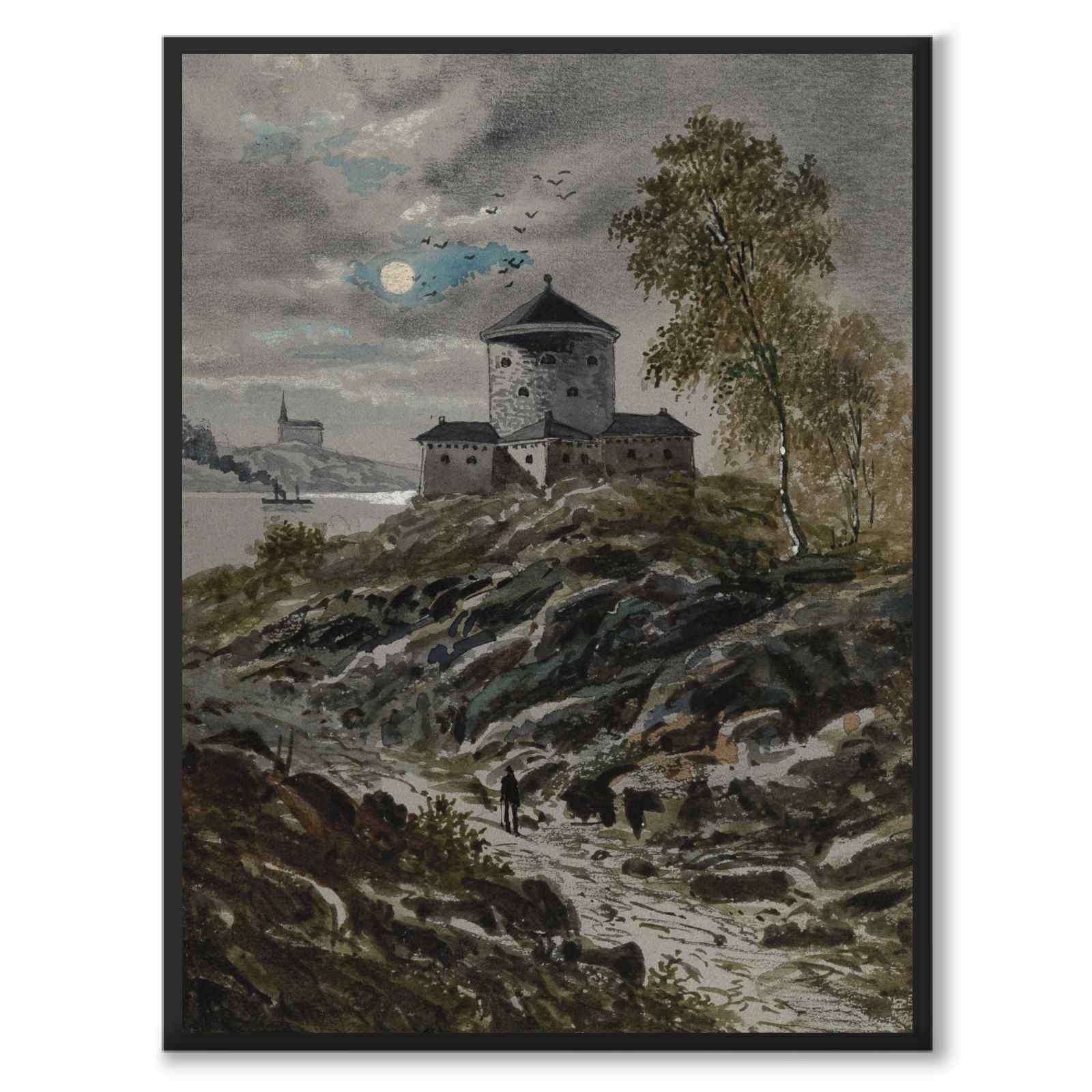 Skansen Lejonet som historisk Göteborgsposter från Historly – helbild utan vit kant