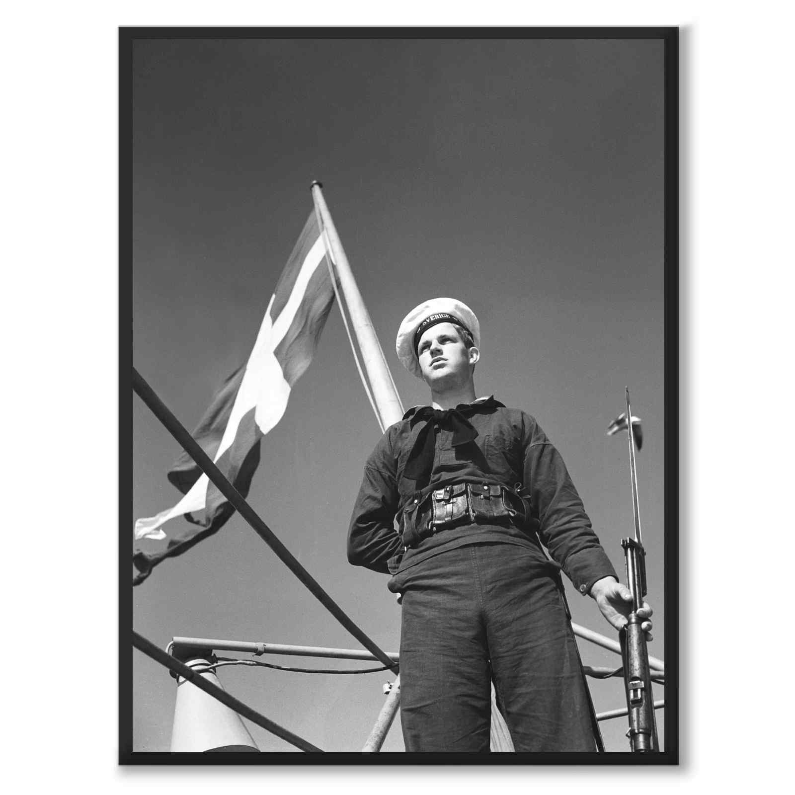 Swedish Navy som historiskt fotografi och poster från Historly – helbild utan vit kant