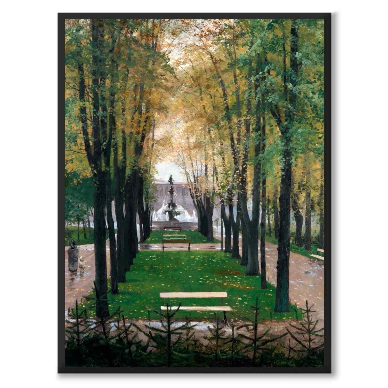 View from the Windows of the Fürstenberg Gallery as a historic Gothenburg poster from Historly – full image without white border