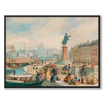 Skeppsbron as a historic Stockholm poster from Historly – full image without white border