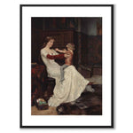 Drottning Blanka av Albert Edelfelt som poster till barnrum från Historly – med vit kant utan titel