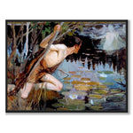 Youth and Naiad by Albert Edelfelt as a poster featuring Nordic mythology and folklore from Historly – full image without white border