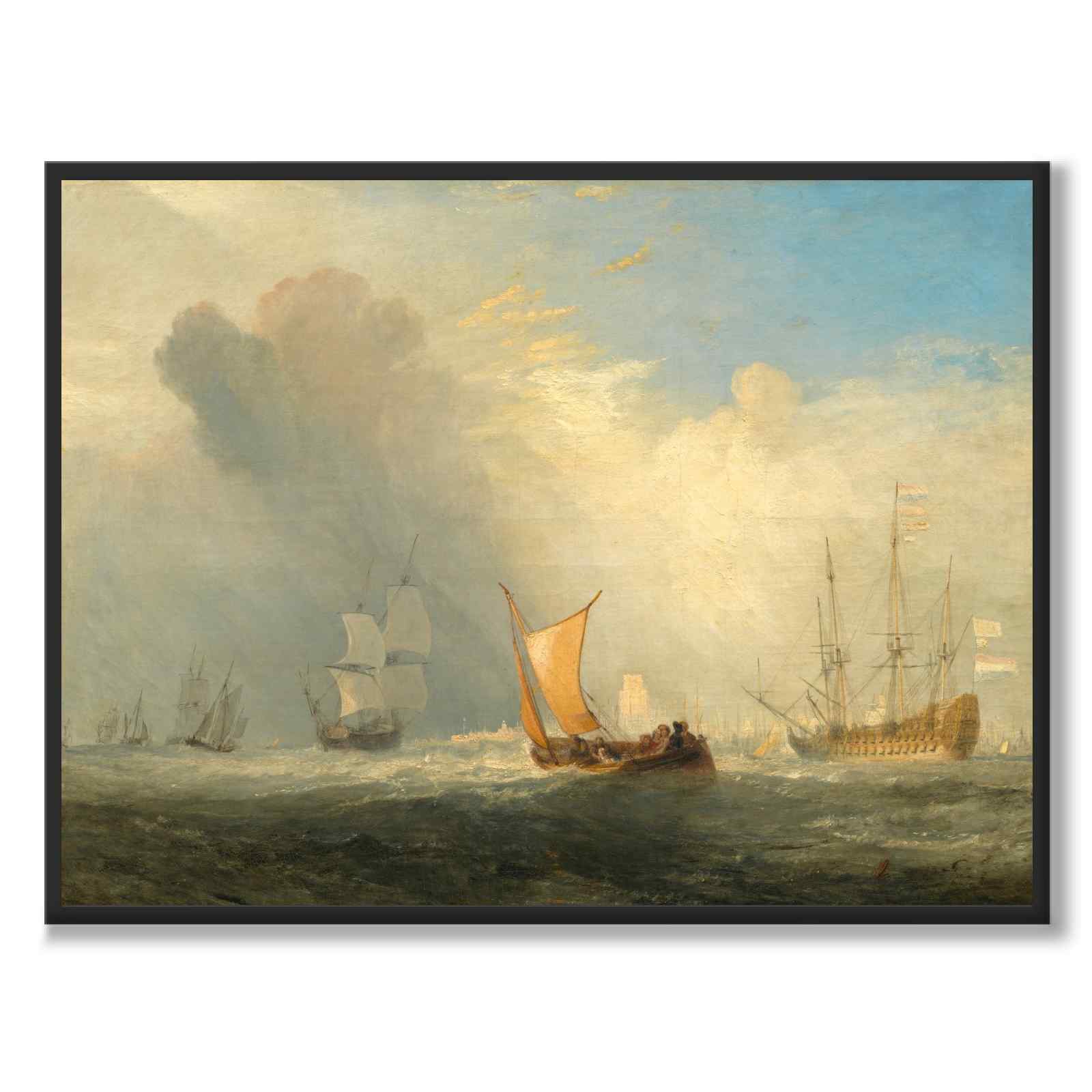 Rotterdam Ferry-Boat by William Turner as an art poster from Historly – full image without white border