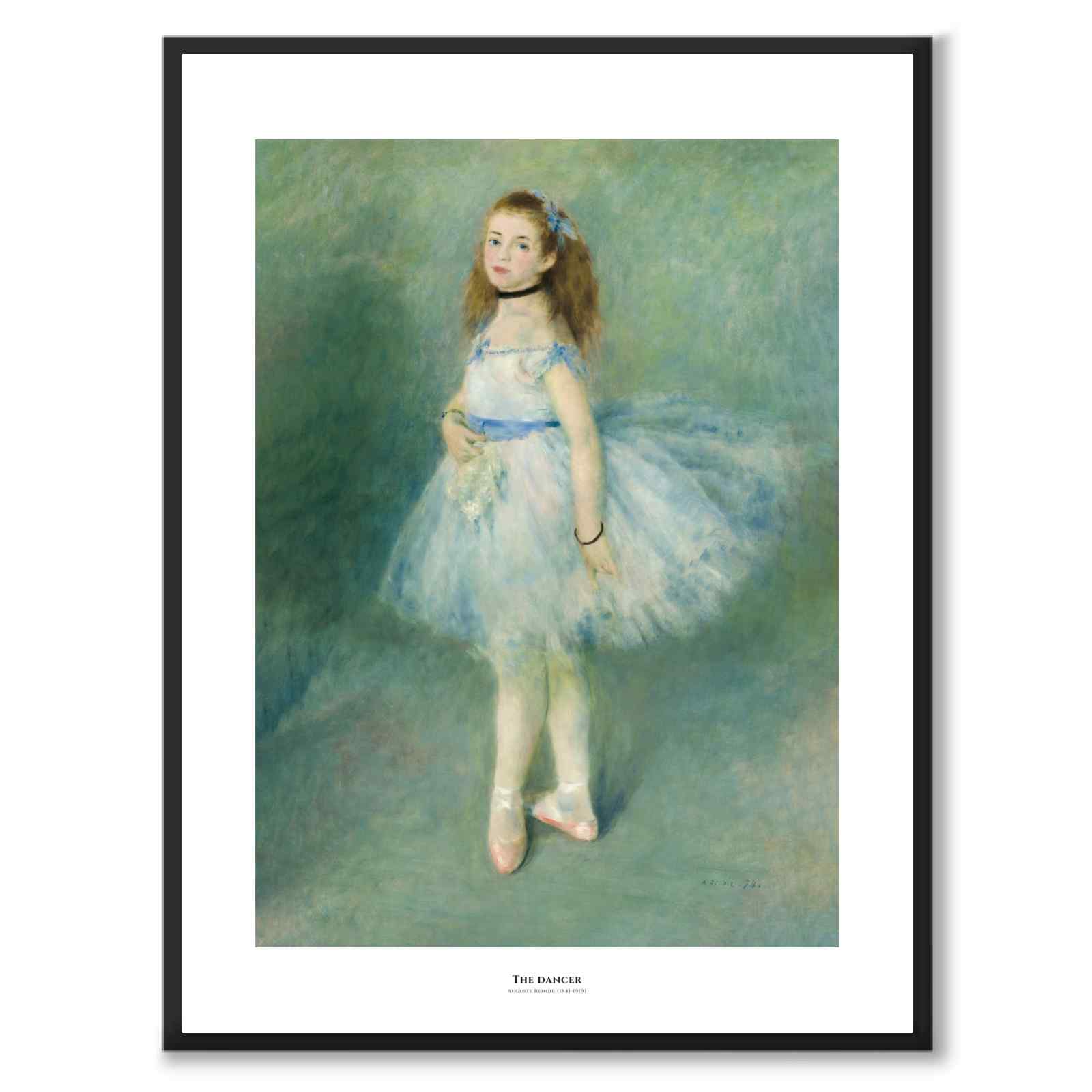The Dancer av Auguste Renoir som konstposter från Historly – med vit kant och titel