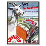Getmesost som poster från Historly – helbild utan vit kant