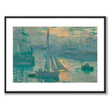 Sunrise av Claude Monet som konstposter från Historly – med vit kant utan titel