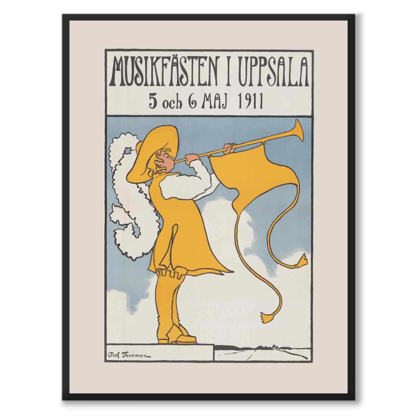 Musikfästen i Uppsala as a poster from Historly – full image without white border
