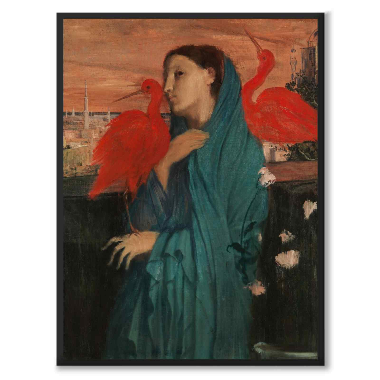 Young Woman with Ibis by Edgar Degas as an art poster from Historly – full image without white border